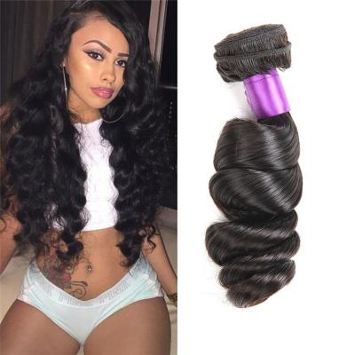 China Brazilian Loose Wave 9A Virgin Remy Brazilian Loose Wave Hair Bundles Hair Weave Bundles With Lace Closure And Lace Headband for sale