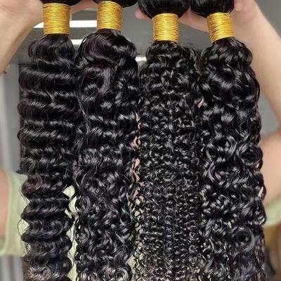 China Wholesale Cheap Barely Shedding Soft Smooth Thick Water Wave 9a Remy Bundles With Frontal Hair Extensions Weaves Bundles And Transparent Headbands Lace for sale