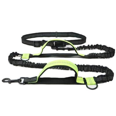 China Sustainable High Quality Dog Walking/Jogging/Hiking/Bungee Running Waist Pocket Belt Hands Rope Free Dog Leash for sale