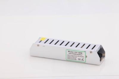 China LED Module use DC 12V 60W Slim LED Driver IP20 with Metal Housing for sale