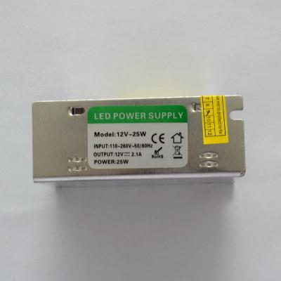 China Metal la vivienda de la CA interior del voltaje constante al conductor 25W DC 24V/12V de DC LED en venta