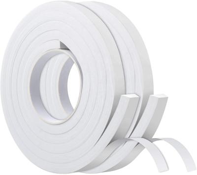 China Waterproof White Foam Height Single Sided Seal 1/8 Inch Density Stripping Tape For Doors And Windows for sale