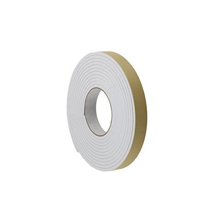 China Sound Insulation 1cm Width Waterproof Hot Melt Adhesive White Eva Foam Roll Tape for sale