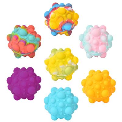 China Can Be Repeatedly Washed Stress Ball 2022 Busy Person Strain Ball Noise Toys, Pop-0n- Compression Busy Person Ball BPA Free Food Grade Silicone Sensory Toys it of Anti-pressure 3D for sale