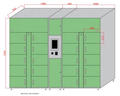 China Metal express electronic locker intellig Storage Fresh Refrigerated Cooling cabinet Frezzing Parcel delivery smart food Locker for sale