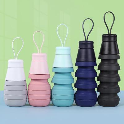 China 500Ml Viable Eco-Friendly Custom Reusable Sports Drink Bottle School Milk Gallon Silicone Drinking Bottles for sale