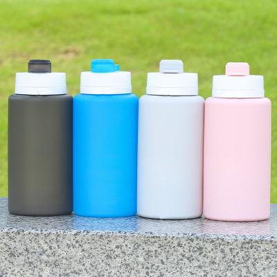 China 350ml Food Grade Silicone Sports Gym Viable Eco-Friendly Collapsible Portable Water Bottles for sale