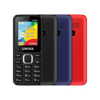 China Dual SIM Card UNIWA E1801 2G GSM Dual SIM Card UNIWA E1801 2G GSM Expansion Dual SIM Support Vibrator TF Cell Phone Bar Feature for Seniors Students Cell Phone for sale