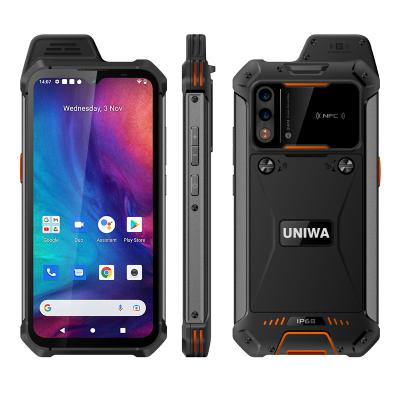 China Dual SIM Card Rugged Smartphone UNIWA W888 Global Version IP68 6.53 Inch 2W Big Speaker Waterproof NFC Smartphone for sale