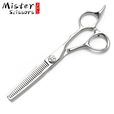 China Professional Barber Thinning Scissors Hairdresser Scissors 6.0 Inch 440C Grade Stainless Steel High Thinning Scissors for sale