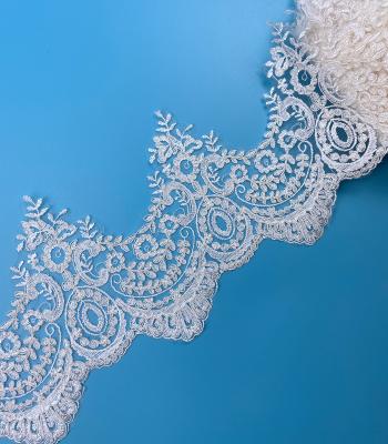 China WT3011 China factory sustainable hot sale lace trim for garments dress for sale