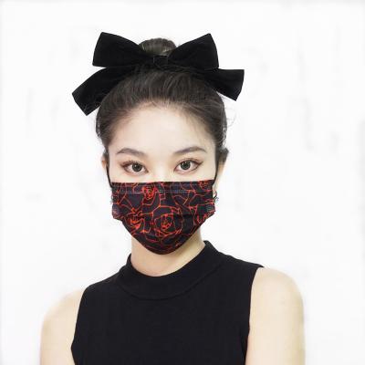 China Non Sterile Facial Disposable Mask 3ply Fashion Printed Protective Face Mask for sale