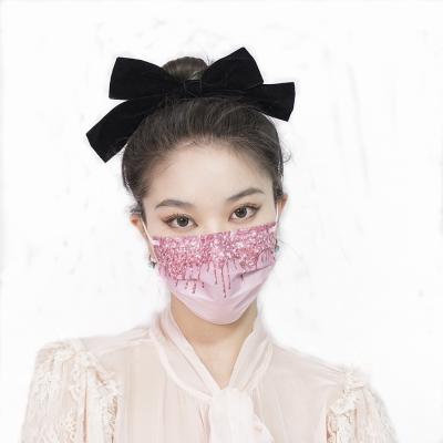 China Non-Sterile Fashion Party Mask Pink Color Disposable Face Mask Promotion Face Mask for sale