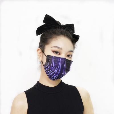 China Non Sterile 3D Printed Face Mask Custom Designs Fashion Party Facial Mask for sale