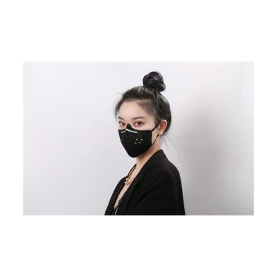 China Customized Protective Cool Black Unwashable Face Mask Disposable Face Mask Earloop Ffp2 Kn95 Face Mask CE Standard Logo for sale