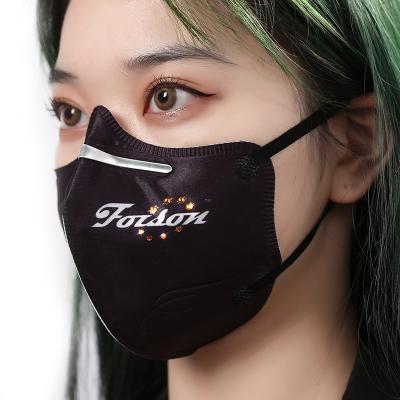 China Medical Grade Disposable Face Mask With Logo Customized Zircon KN95 FFP2 Mask Face Mask Fashion Protective Respirator And Non-washable Design for sale