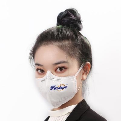 China Non-Medical-Rated Disposable White KN95 FFP2 Cotton Mask Face Mask Fashion Respirator Customized Logo And Design Non Washable for sale