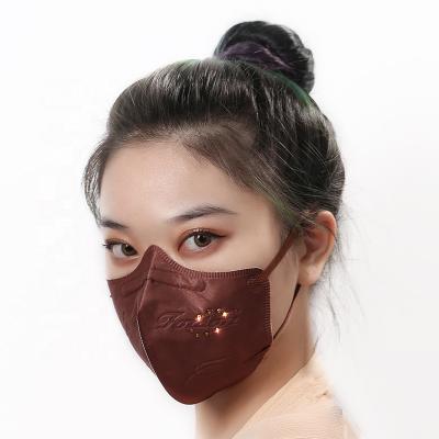 China Autumn Color Disposable Protective Respirator Customized Logo And Cotton KN95 FFP2 Mask Face Mask Fashion Design Non Washable for sale