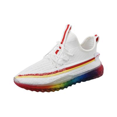 China Rainbow outsole shape good quality women's sports sneakers inside Mesh Canvas Sneakers material for sale