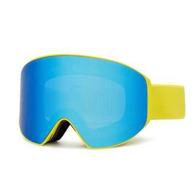 China Magnetic HUBO Frameless Ski Goggles Anti Fog  Polarized UV400 Protection HB-197D for sale