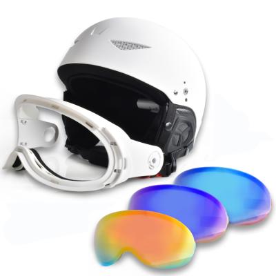 China Skate Sports Skate Sports HUBO Sports Ski Snow Helmet  With Interchangeable Magnetic Lens Ski Goggles for sale