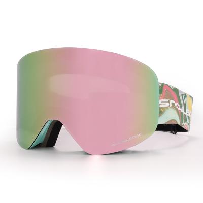 China Over Face Mask  Frameless Ski Goggles  Double Snow Sports Otg HUBO  TPU Frame Material for sale