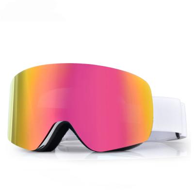 China HB-108A Snow Frameless Ski Goggles Anti Fog HD UV400 From Ski  TPU Frame Material for sale