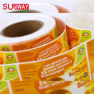 China Matte Printing Adhesive Custom Waterproof Anti-Counterfeit High Quality White Label For Energy Drink Sticker for sale