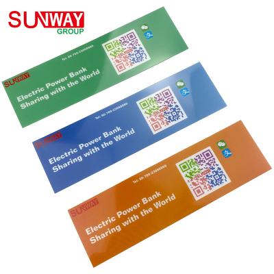 China High Temperature Resistance Shared Treasures Device Waterproof Customized Filling Variable Printing Adhesive QR Code Label Sticker for sale