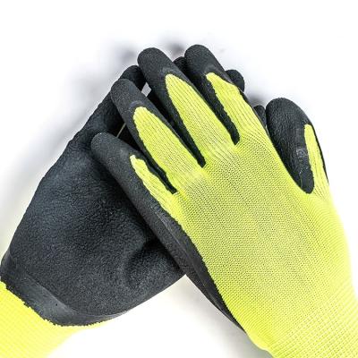 China Qingdao Winmid Anti-Slip Latex Dipped Work Glove Work Wear Ply Finish Gloves Knit Wrist Glove for sale