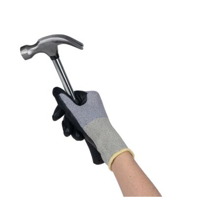 China Cheap Price 15G Nylon Polyester Gray Nitrile Smooth Gloves Anti-Slip Nitrile Work Gloves for sale