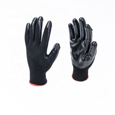 China High Quality Breathable 15g Polyester PU Nylon Smooth Coated Glove Anti-Slip for sale