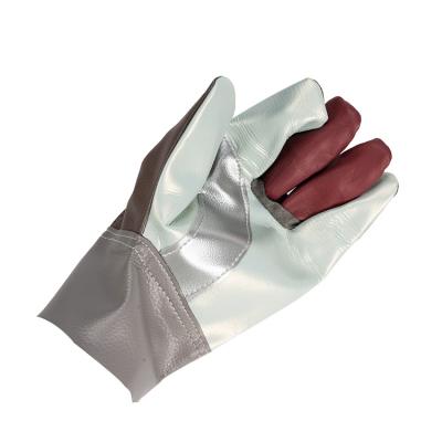 China Anti-slip Wholesale Cotton Leather Work Gloves OEM Canvas Working Leather Gloves for sale