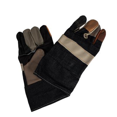 China China Anti-Slip Working Mechanical Work Gloves Canvas Gloves Lumberjack Mechanical Work Gloves for sale