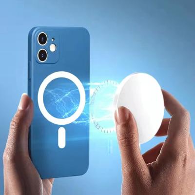 China Microfiber Shockproof Lining Inside TPU Silicone Phone Case For iPhone 12 13 Magsafing PRO Soft Cell Phone Case Silicone TPU Magsafing Case for sale