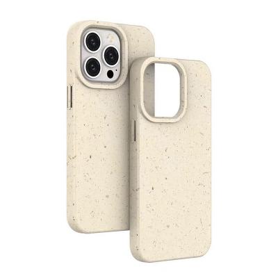 China Hot Selling Shockproof Compostable Degradable Phone Case For iPhone 11 12 Cell Phone 13 Case PRO Plant Biodegradable Fiber Case For iPhone for sale