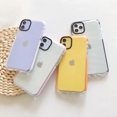 China 2022 Shockproof Fashionable Design For iPhone 12 13 Dual Colors TPU Shockproof Soft Cell Phone Case Phone Case For iPhone 11 Cover for sale