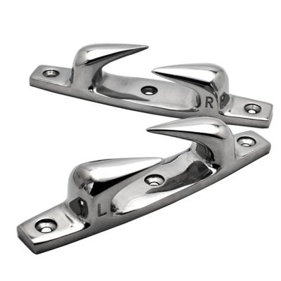 China Factory Outlet Stainless Steel Boat Marine Accessories A Pair Bow Fairlead Roller Chock For Sale for sale