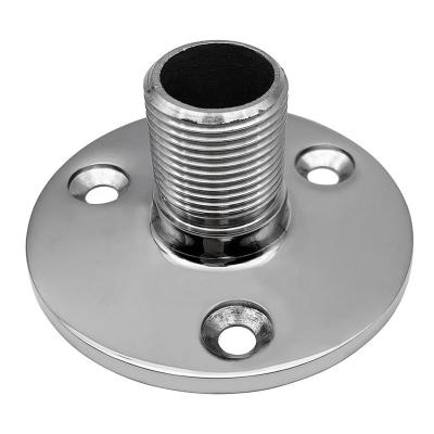 China Marine Stainless Steel Yacht Hardware Mirror Polished 316 Stainless Steel Mount Antenna Base For Boat for sale