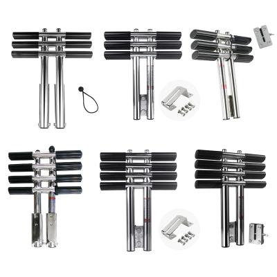 China 316 Stainless Steel Marine Material 316 Stainless Steel Telescoping Swimming Pool Ladders For Boat for sale