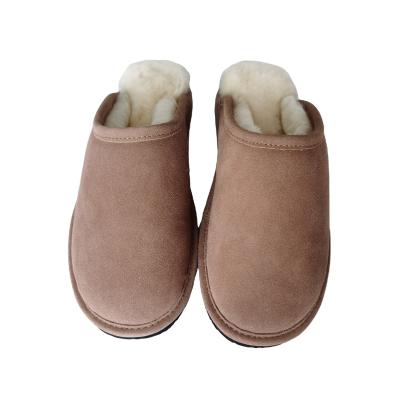 China Fashion Trend Factory Price Real Shearling Sheepskin Fur Indoor Slipper for sale