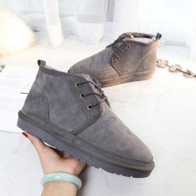 China Fashion Trend Factory Price Real Face Australian Sheepskin Fur Leather Boot Double for sale