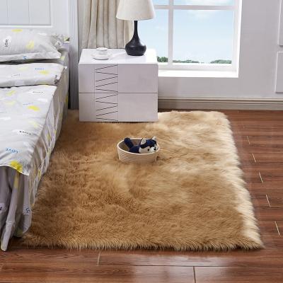 China Antimicrobial Wholesale Colorful Warm Faux Sheepskin Fur Blankets Premium Long Fur Blanket for sale