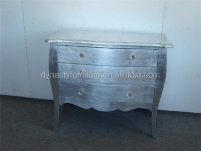 China Furniture Silver Color Chest Of Wooden French Drawers Design for sale