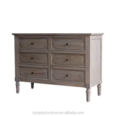 China French provincial bedroom furniture chest of drawers natural solid wood for sale