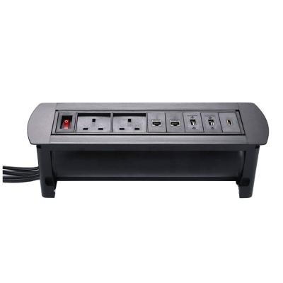 China Flip Conference Table Plug Points Desktop Recessed Furniture Power Strip Outlet for sale