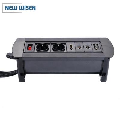 China Office Conference Hidden Boardroom Table Power Outlets 110V-240V for sale