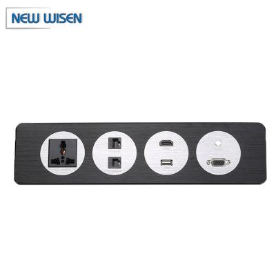 China Aluminum Office Desk Power Outlet Socket For Furniture Tabletop Custom for sale