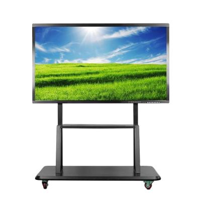 China 80W Android Black Interactive Whiteboards Display Wall Mounted 350cd/M2 for sale