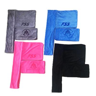 China Factory Price Super Soft Customized Soft Size Microfiber Sports Hoodie Head Towel for sale